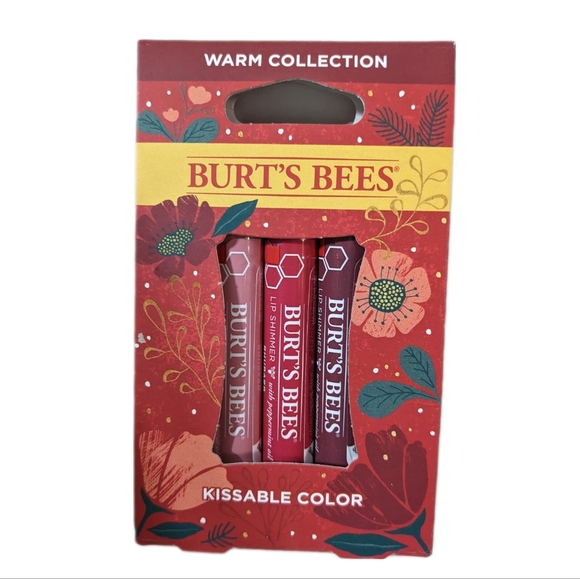 👄 Burts Bees Trio Warm Collection Kissable Color Lip Shimmer - Picture 1 of 8